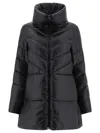 Herno Women's "chevron" Down Coat In Black
