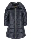 Herno Cleofe Black Down Jacket With Front Zip Closure In Tech Fabric Woman In Black