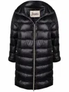 Herno Ultralight Zipped Quilted Coat In Black