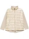 Herno Light Beige Down Jacket In Multicolor