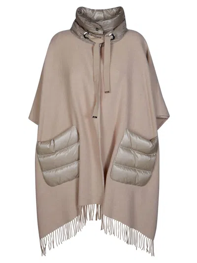 Herno Women's Cozy Poncho With Stylish Detailing - Fall/winter 2026 In Gray