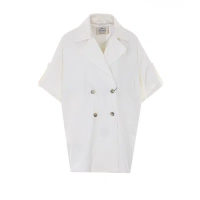 Herno Women Dean Poncho In White