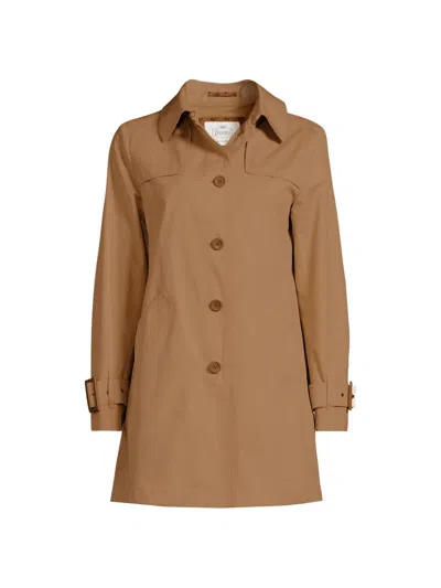 Herno Women's Delon Cotton Trench Jacket In Brown
