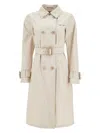 Herno Delon Detta Double Breast Trench Coat Clothing In Green
