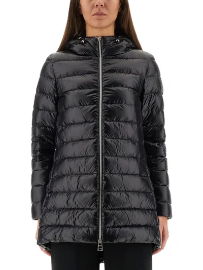 Herno Women Down Jacket "a-shape Resort" In Black