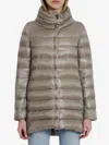 Herno Down Jacket In Nylon In Grey