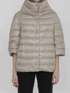 Herno Down Jacket In Nylon In Neutral