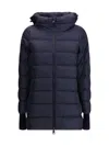Herno Hooded Down Jacket In Dark Blue In Blue