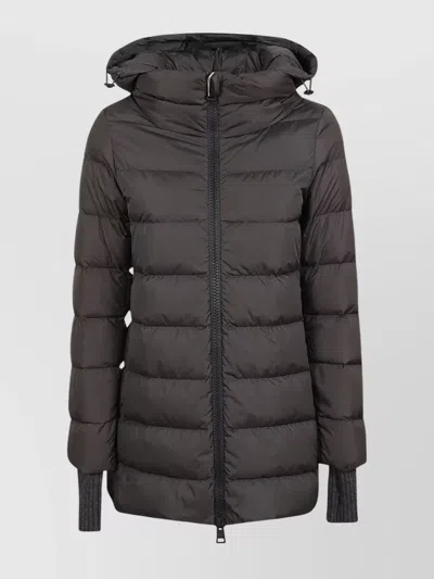 Herno Hooded Zip In Grey