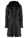 Herno Lapel Down Jacket In Black