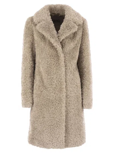 HERNO HERNO WOMEN FAUX FUR COAT