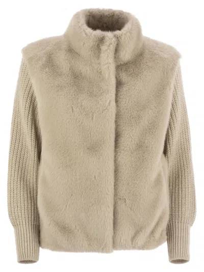HERNO HERNO WOMEN FAUX FUR JACKET