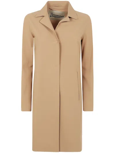 Herno Women First Act Coat In Beige