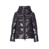 Herno Women Gloss Cape Down Jacket In Animal Print