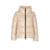 Herno Women Gloss Cape Down Jacket In White