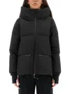 Herno Quilted Polyester Microfiber Jacket With Zip In Black
