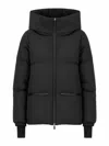 Herno Windproof Down Jacket Two Layer Design In Black