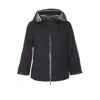 Herno Goretex New Paclite Zipper Cape In Black