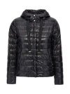 Herno Black Down Jacket With Drawstring Hood And Logo Detail On The Drawstring In Tech Fabric Woman In Black
