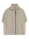 Herno Women's Beige Nylon Down Jacket In Brown