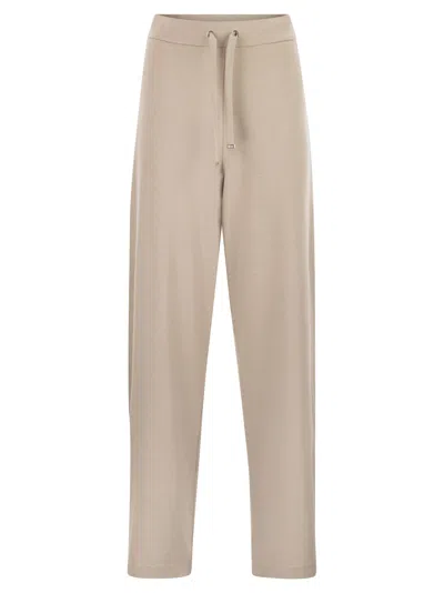 HERNO HERNO WOMEN JOGGER TROUSERS IN VISCOSE BLEND