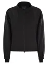 Herno Laminar Bomber Jacket With Zip In Black