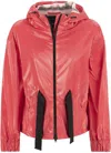 Herno Paradise Pink Lady Bird Laminar Casual Jacket In Pink
