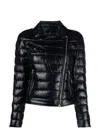 Herno Lightweight Biker Jacket With Diagonal Zip Closure