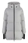Herno Long Down Jacket In Gore-tex In In Grey