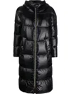 Herno Quilted Padded Zipped Coat In Black