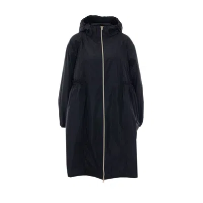 Herno Women Long Parka In Black
