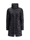 Herno Maria Long Down Jacket In Black Nylon