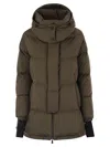 Herno Women Medium 2-layer Hooded Down Jacket In Green