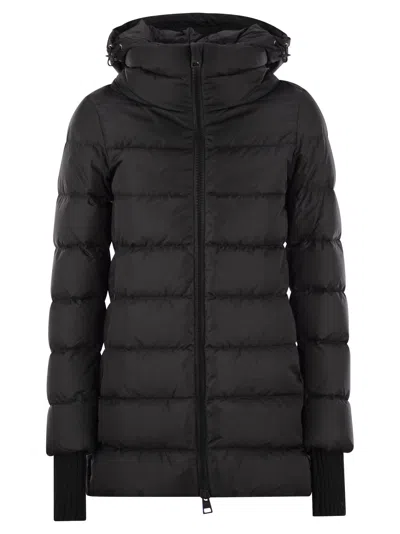 Herno Women Medium Down Jacket With Hood In Black
