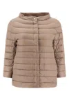 Herno Nylon Lightweight Cape In Grey