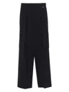 Herno Pleat-detail Cargo Trousers In Blue
