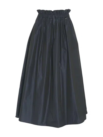 HERNO HERNO WOMEN NEW TECHNO TAFFE MIDI SKIRT