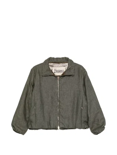 Herno Women's Nylon Blouson Jacket In Green