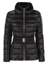 Herno Women Ultralight Nylon Down Jacket With Belt