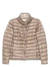 Herno Women's Nylon Down Jacket In Beige