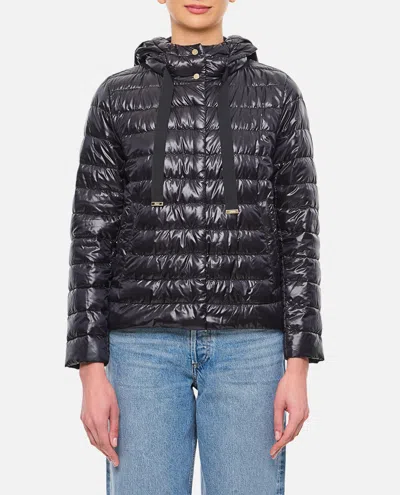 Herno Women Nylon Down Jacket In Black