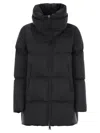 Herno Women Nylon Duvet Jacket In Black