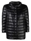 Herno Woman Puffer Black Size 6 Polyamide, Polyester, Cotton In Black