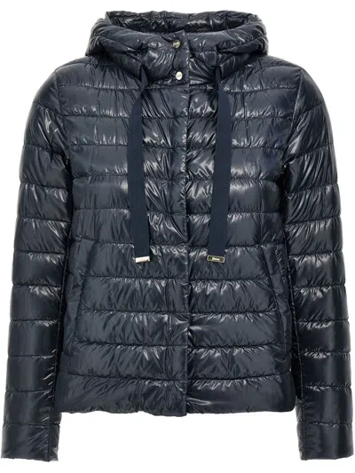 Herno Ultralight Hooded Quilted Jacket Clothing In Black