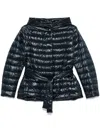 Herno Quilted Padded Jacket With Belted Waist In Multicolor