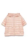 Herno Women Nylon Short Down Jacket In Pink