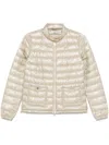 Herno Lightweight Padded Jacket With High Collar In Multicolor