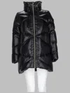 Herno Quilted Glossy High Collar Polyamide Down Jacket In Multi