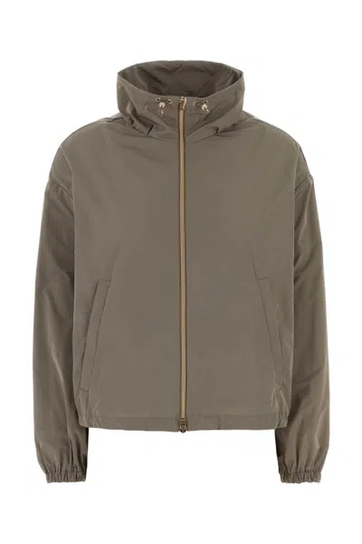 Herno Jacket Woman Color Dove Grey In Brown