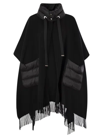 HERNO HERNO WOMEN PONCHO RESORT IN WARMY E NYLON ULTRALIGHT